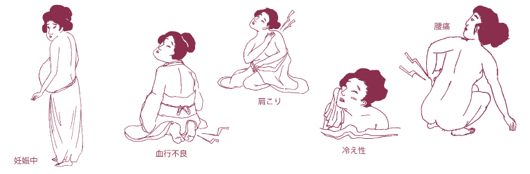 妊娠中　血行不良　肩こり　冷え性　腰痛